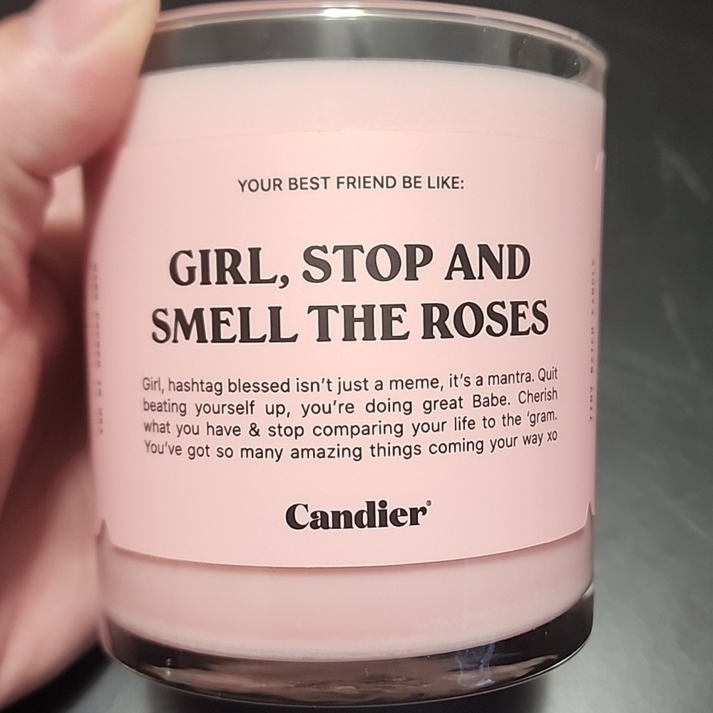 Candier Candle "Girl, stop and smell the roses" - Picture 2 of 3